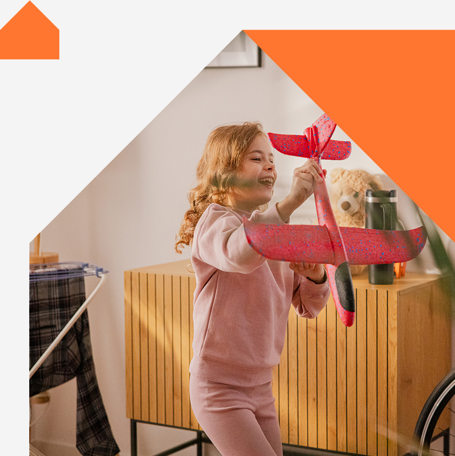 Dziewczynka z samolotem